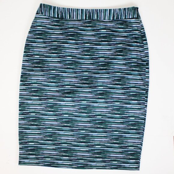 The Limited High Waist Pencil Skirt Striped NEW 10 - Picture 1 of 7